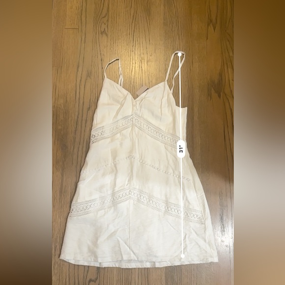 NWT Lush White Mini Dress-Size Medium - Picture 6 of 7